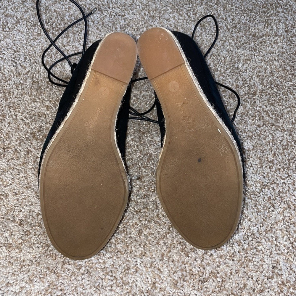 Black suede Sam Edelman wedges - Picture 4 of 6